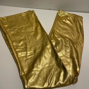 Fornia Brand Ragstock Gold Flared Leggings Size Large
